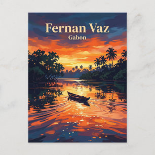 Cartão Postal Laguna Fernan Vaz Gabão