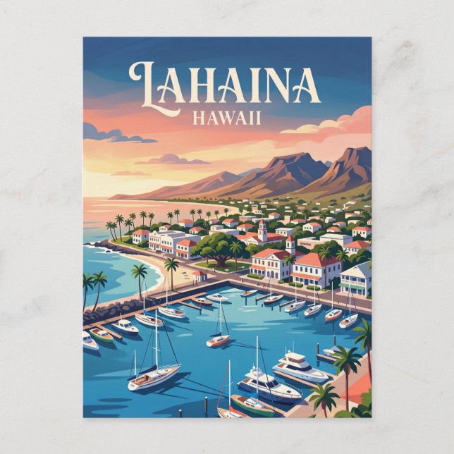 Cartão Postal Lahaina EUA (Frente)
