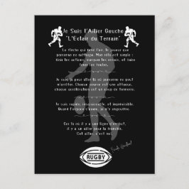 Cartão Postal L'ailier du rugby 