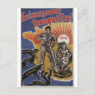 Cartão Postal Laissez-nous Propaganda Poster