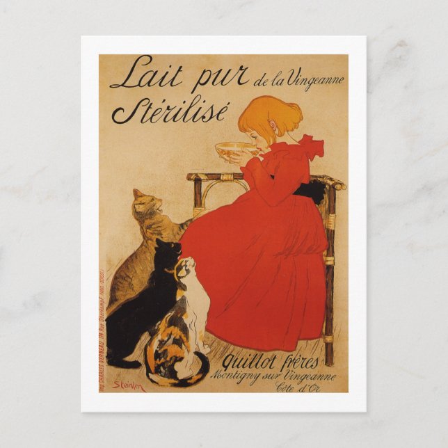 Cartão Postal Lait Pur de la Vingeanne Sterilize (Frente)