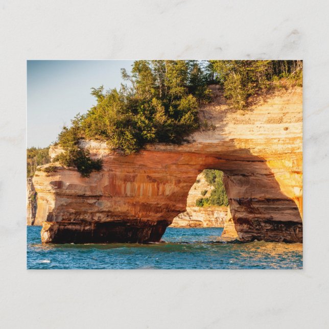Cartão Postal Lake Arch, PIcturado Rocks National Lakeshore, MI (Frente)