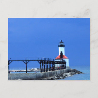 Cartão Postal Lake Michigan Light House