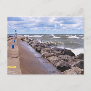 Cartão Postal Lake Michigan Waves