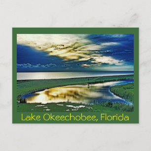 Cartão Postal Lake Okeechobee, Flórida, E.U.A.