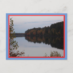 Cartão Postal Lake Reflections no Norte Minnesota Postcard