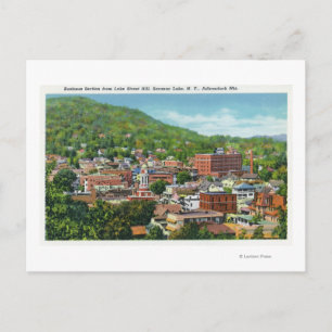 Cartão Postal Lake Street Hill View of Business Section
