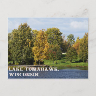 Cartão postal Lake Tomahawk Wisconsin