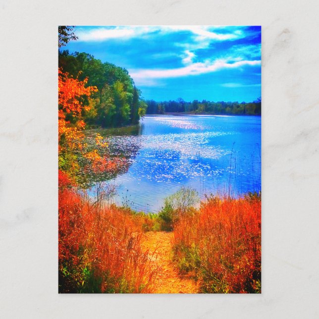 CARTÃO POSTAL LAKE TRAIL BRIGHT (Frente)