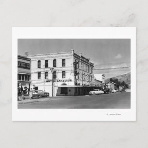 Cartão Postal Lakeview, Oregon Main Street View Fotografia nº 1