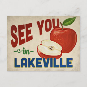Cartão Postal Lakeville Minnesota Apple - Viagens vintage