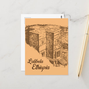 Cartão Postal Lalibela Etiópia