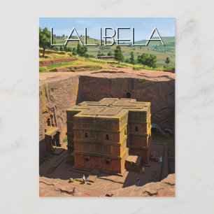 Cartão Postal Lalibela Rock Churches Etiópia
