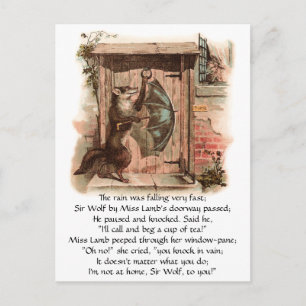 Cartão Postal Lamb não vai deixar Wolf entrar