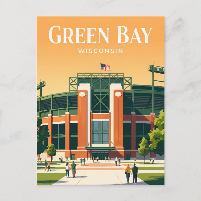 Cartão Postal Lambeau Field EUA (Frente)