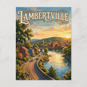 Cartão Postal Lambertville Nova Jérsei