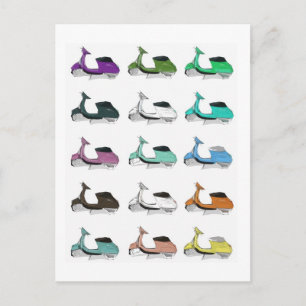 Cartão Postal Lambretta Pop Art