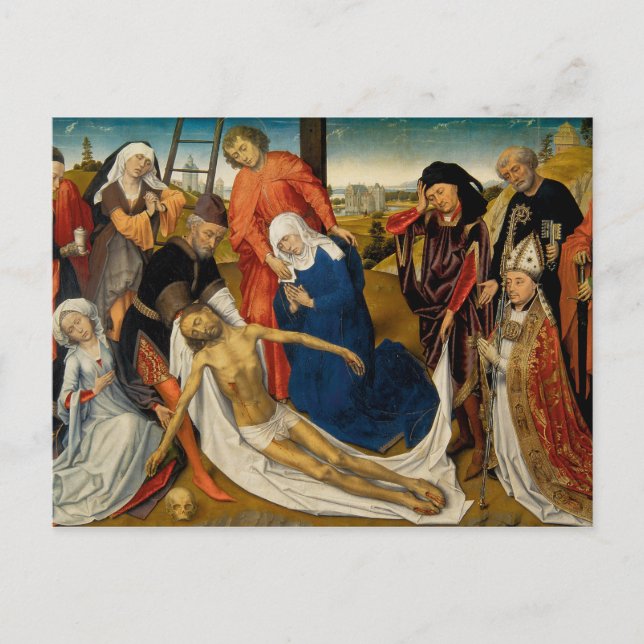Cartão Postal Lamentação sobre o Cristo do Morto, c. 1460-1464 (Frente)