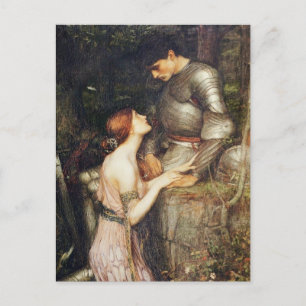 Cartão Postal Lamia sobre seus joelhos