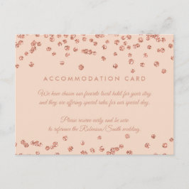 Cartão Postal Lâmina de Confetti Glitter Dourada de Acomodação
