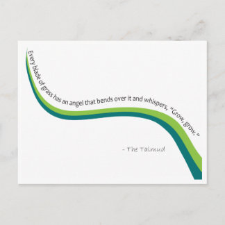 Cartão Postal Lâmina de grama