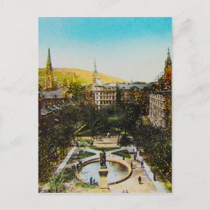 Cartão Postal Lâmina de Lanterna Mágica de Vidro MONTREAL 1890 C