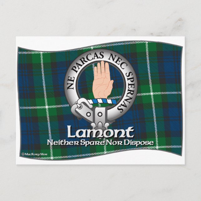 Cartão Postal Lamont Clan (Frente)