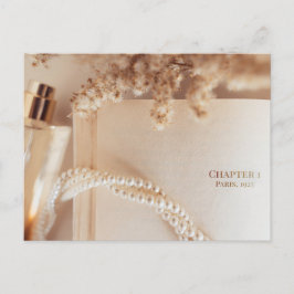 Cartão Postal lamorous Vintage Literary Flat Lay Art