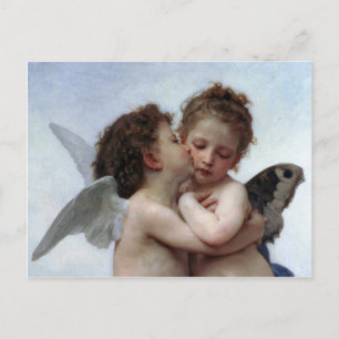 Cartão Postal L'Amour et Psyché, Enfants - William Bouguereau