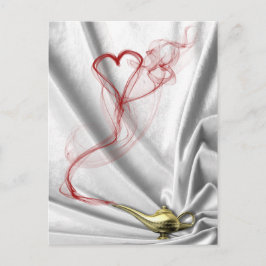 Cartão Postal Lâmpada Genética com Fumaça Cardíaca - Cartão-post