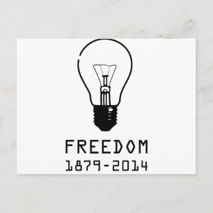 Cartão Postal Lâmpada (LOGOTIPO PRETO)