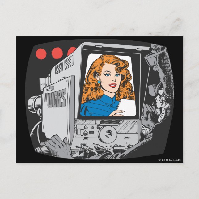 Cartão Postal Lana Lang na câmera (Frente)