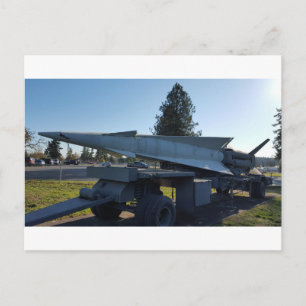 Cartão Postal Lançador de Mísseis Militar em Reboque sobre Rodas