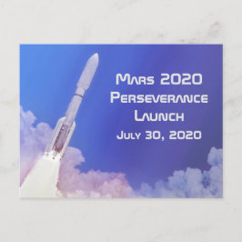 Cartão Postal Lançamento da Perseverança em Mars 2020