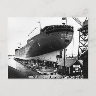 Cartão Postal Lançamento do Edmund Fitzgerald 6-8-1958 ( nº 1)