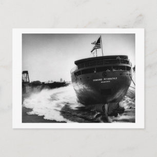 Cartão Postal Lançamento do Edmund Fitzgerald 6-8-1958 ( nº 3)