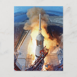 Cartão Postal Lançamento do Foguete da NASA Apollo 11 para Aluni