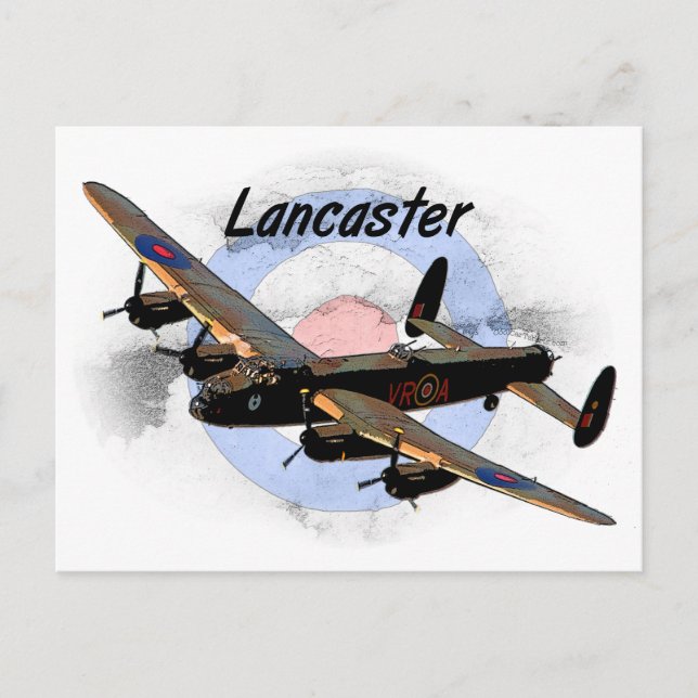 Cartão Postal Lancaster Bomber (Frente)