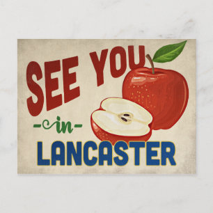Cartão Postal Lancaster California Apple - Viagens vintage