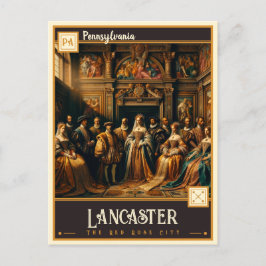 Cartão Postal Lancaster, Pensilvânia | Vintage