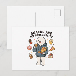 Cartão Postal Lanches São Minha Personalidade Piada de Amante de