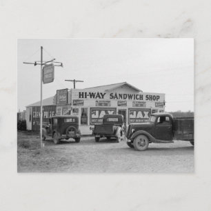 Cartão Postal Lanchonete Hi-Way, 1939