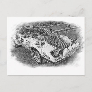 Cartão Postal Lancia Stratus Sketch