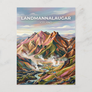 Cartão Postal Landmannalaugar Islândia