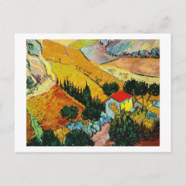 Cartão Postal Landscape House e Plowman Vincent Van Gogh