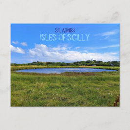 Cartão Postal Landscape Lighthouse, St. Agnes - Isles Of Scilly