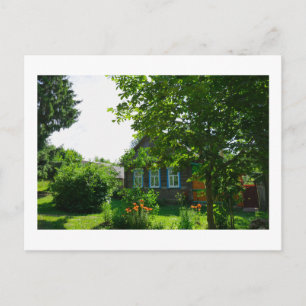 Cartão Postal Landscape Rural Village House