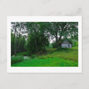 Cartão Postal Landscape Rural Village Magic Hut House