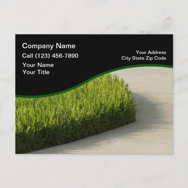 Cartão Postal Landscaping Postcards Curb (Frente)