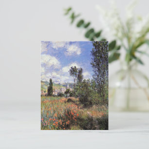 Cartão Postal Lane in the Poppy Field por Claude Monet
